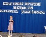 Szkolny Konkurs Recytatorski 2021