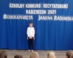 Szkolny Konkurs Recytatorski 2021