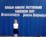 Szkolny Konkurs Recytatorski 2021