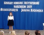 Szkolny Konkurs Recytatorski 2021